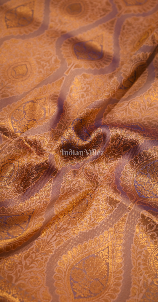 Purple Weaving Silk Saree