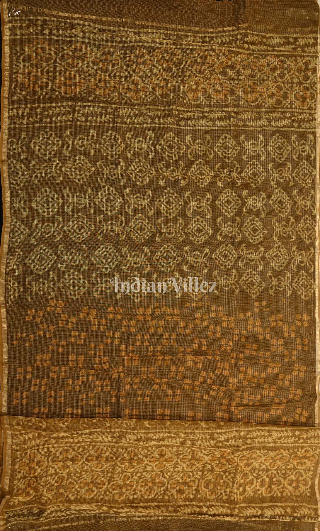 Mustard Yellow Dabu Block Printed Kotta Suit Sets