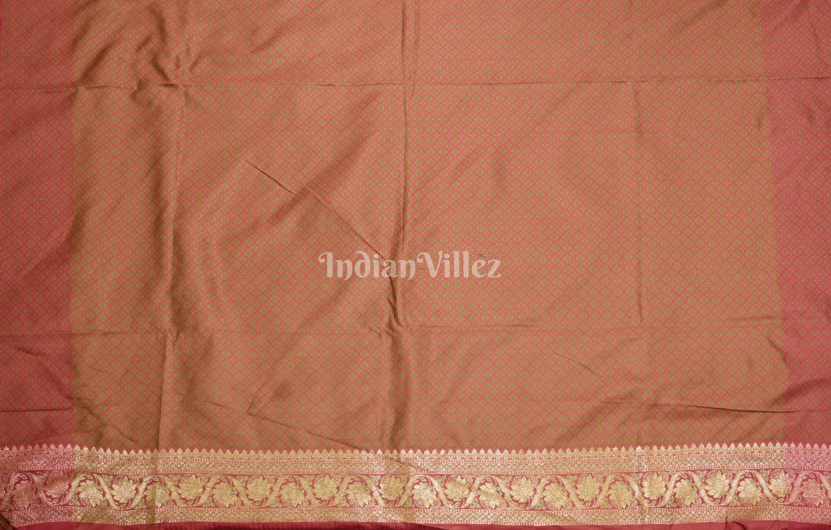Lime Green Satin Silk Banarasi Saree with Brocade Blouse Piece
