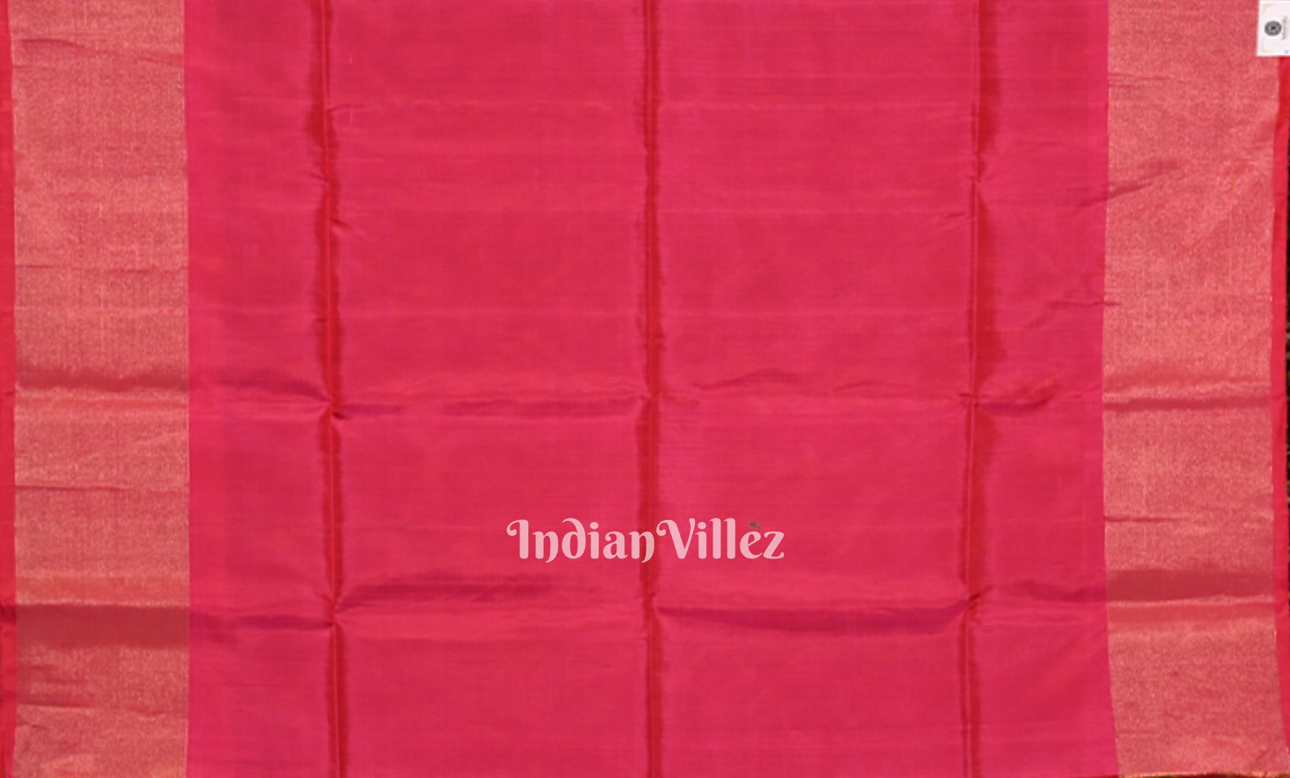 Black Pink Pochampally Ikat Silk Saree 