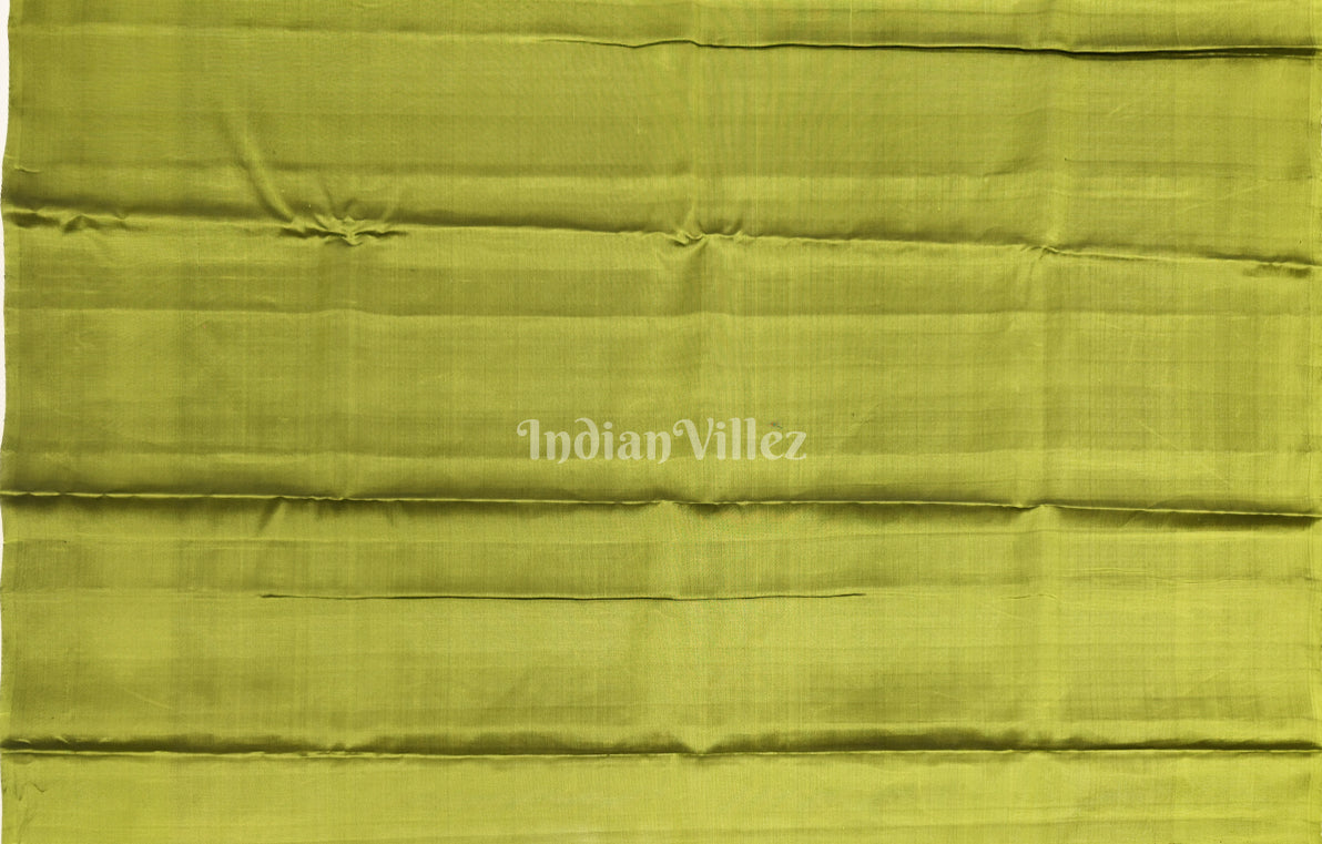 Coffee Mehendi Green Zari woven Pure Kanjivaram Silk Saree 