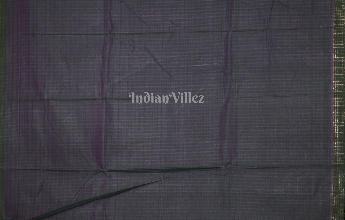 purple Black Tribal Theme Fine Gopalpur Tussar Silk Saree 