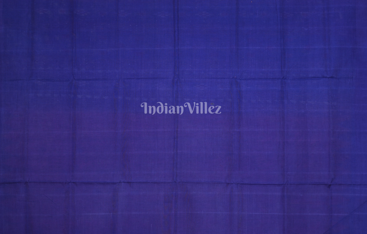 Red Blue Sachipar Odisha Ikat Sambalpuri Cotton Saree