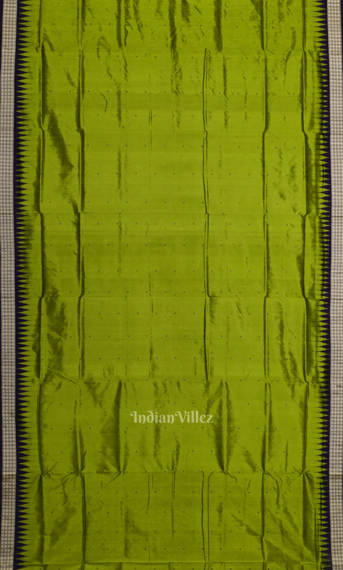 Mehendi Green Blue Buta Design Odisha Ikat Bomkai Sambalpuri Silk Saree 