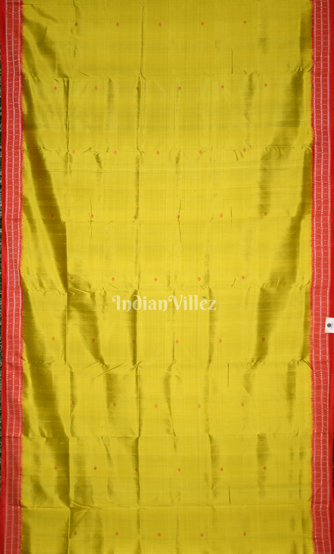 Mehendi Green Red Siminoi Odisha Ikat Khandua Silk Saree 