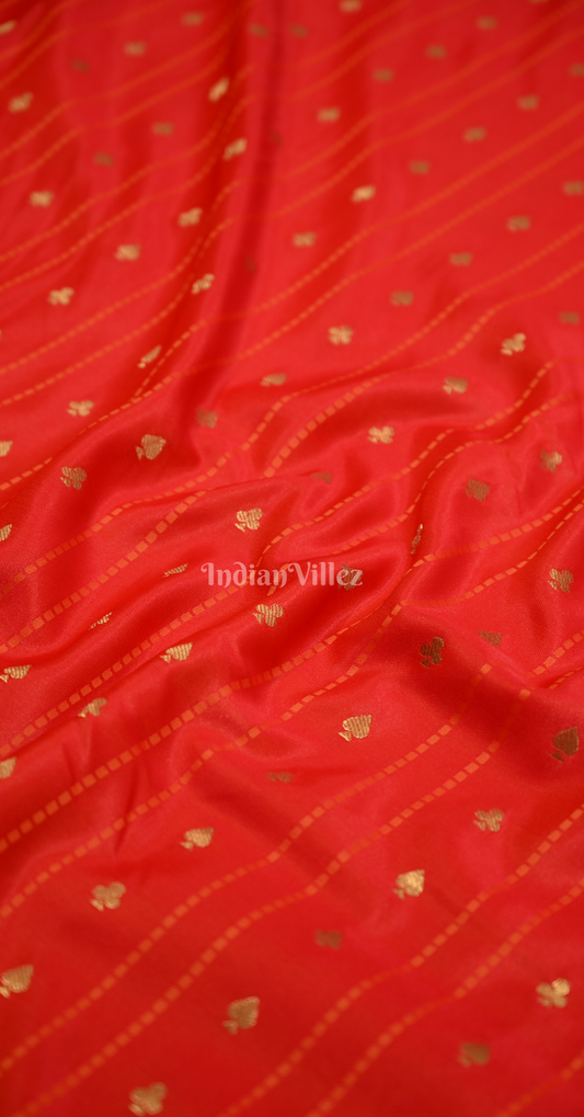 Pink Zari Satin Silk Banarasi Saree
