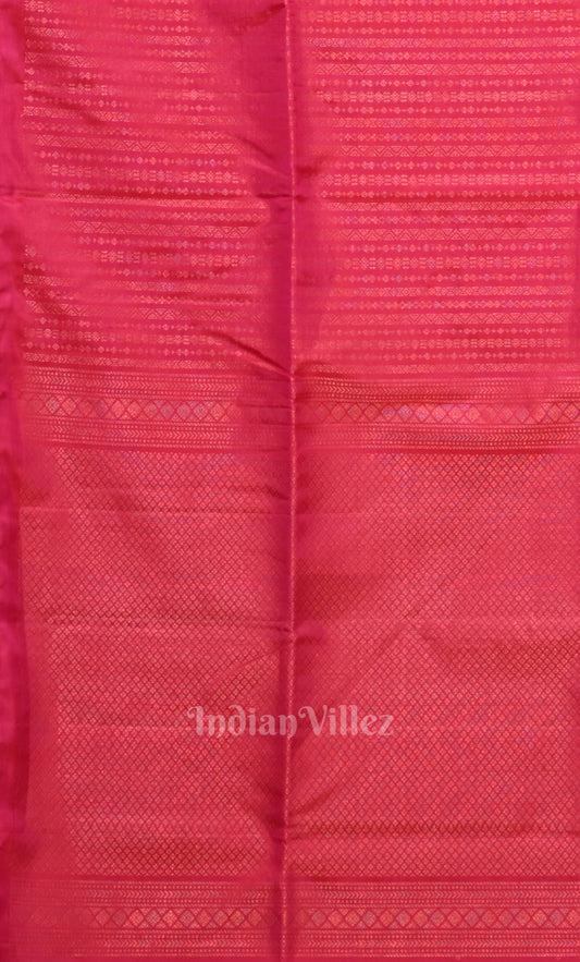 Rani Pink Pure Kanjivaram Soft Silk Saree 