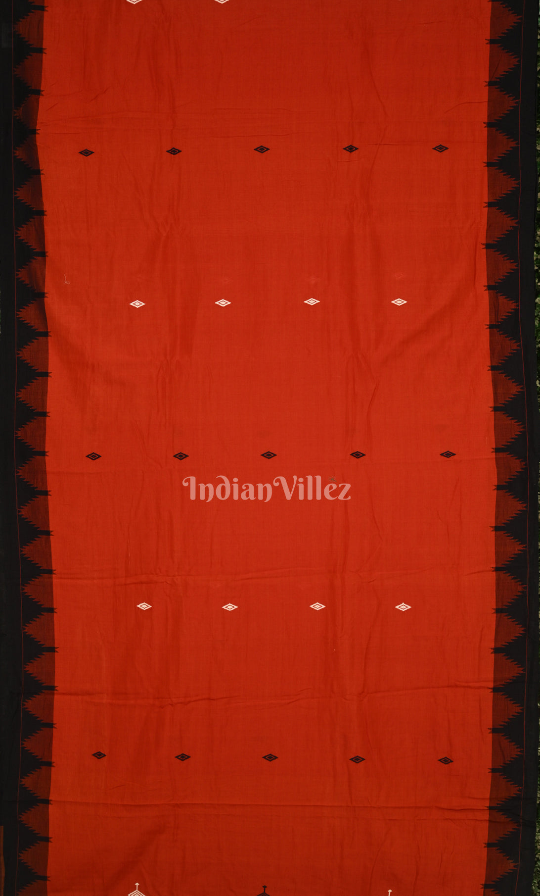 Red Black Odisha Handloom Natural Dye Kotpad Tussar Saree