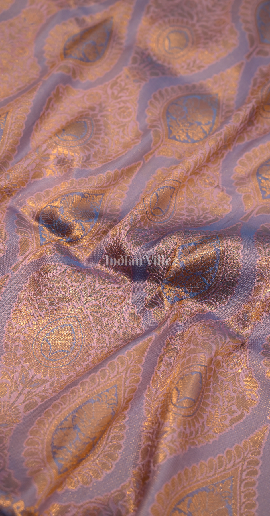 Lavender Weaving saree