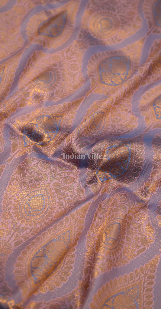Lavender Weaving saree