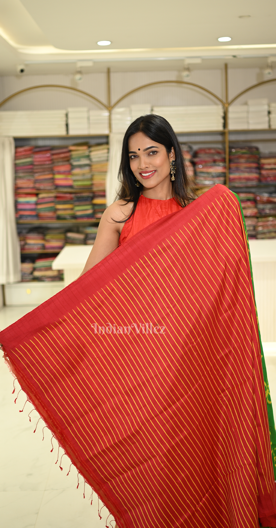 Green Yellow Butterfly Theme Contemporary Designer Silk Saree