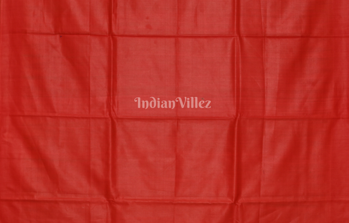 Green Red Gopalpur Tussar Silk Saree 