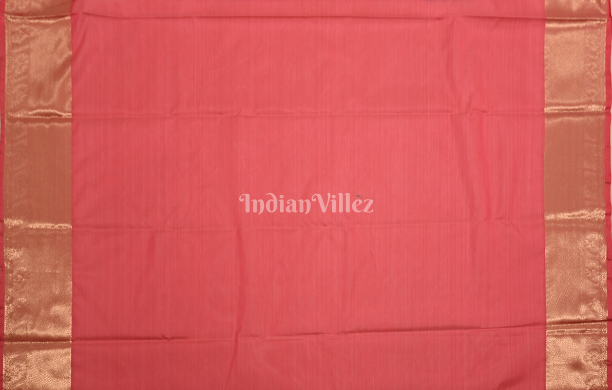  Pink Digital Print Kanjivaram Silk Saree 