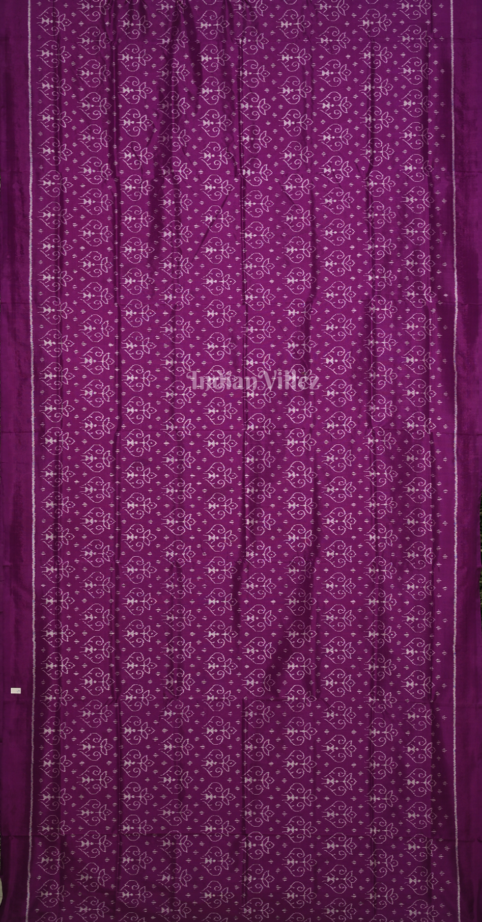 Exclusive Purple Tribal Theme Odisha Ikat Contemporary Designer Silk Saree 