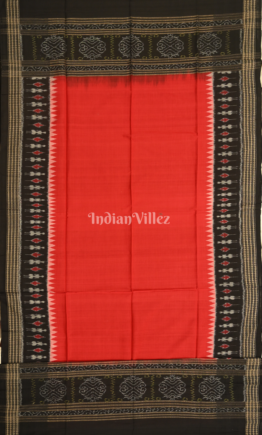 Multi Colour Odisha Ikat Sambalpuri Dress Set & Dupatta