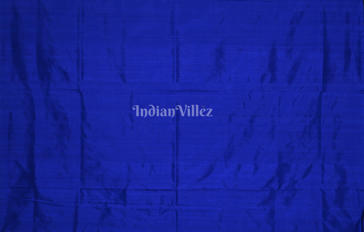 Royal Blue Pochampally Ikat Silk Saree 