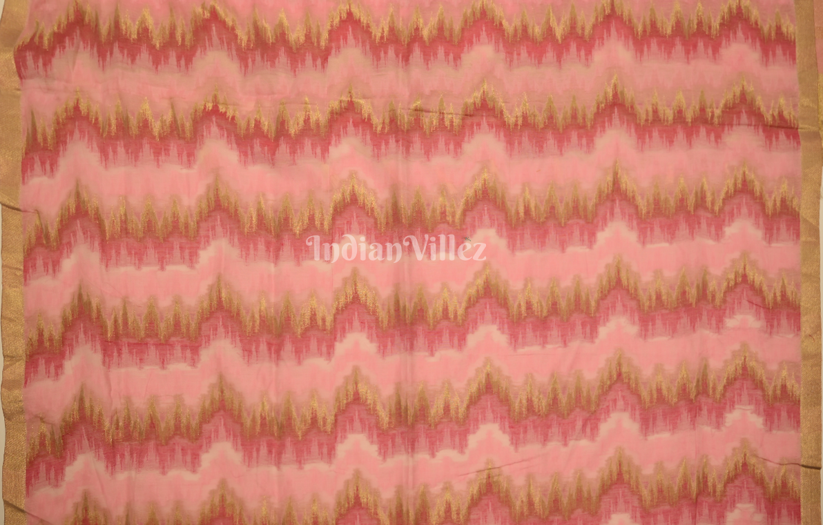 Off White Pure Chanderi Cotton Saree