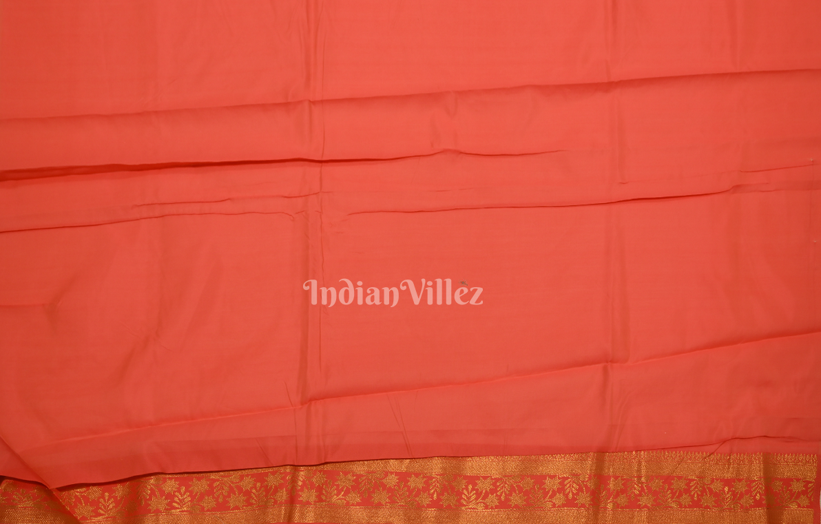 Lemon Yellow Pink Linen with Copper Zari Weaving Saree