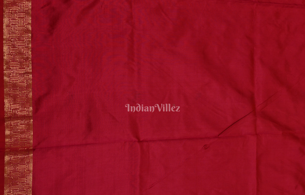 Exclusive Bridal Red Pure Katan Silk Banarasi Saree 