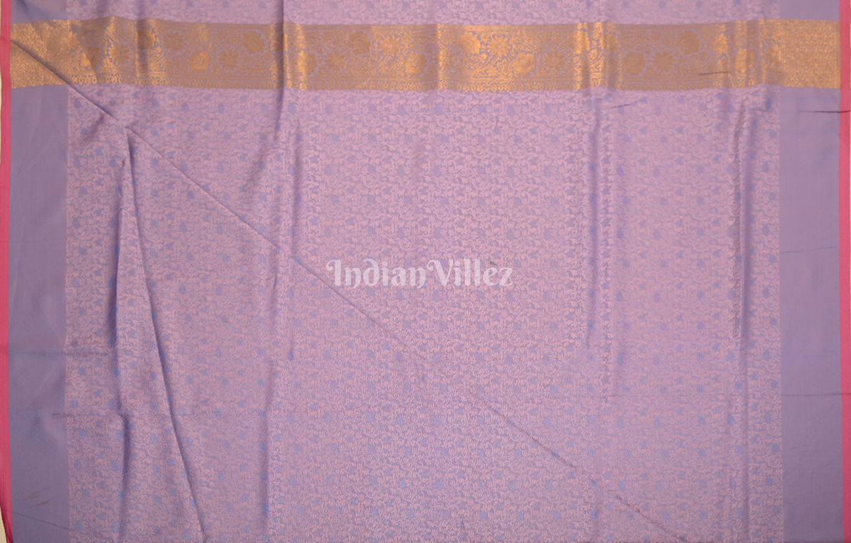 Lavender Weaving saree