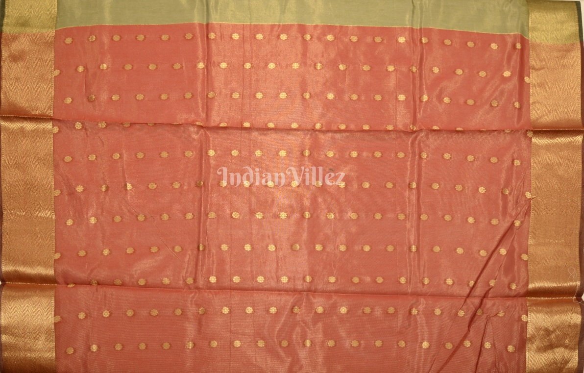 Mehndi Green Paithani  Zari Tissue Silk Saree