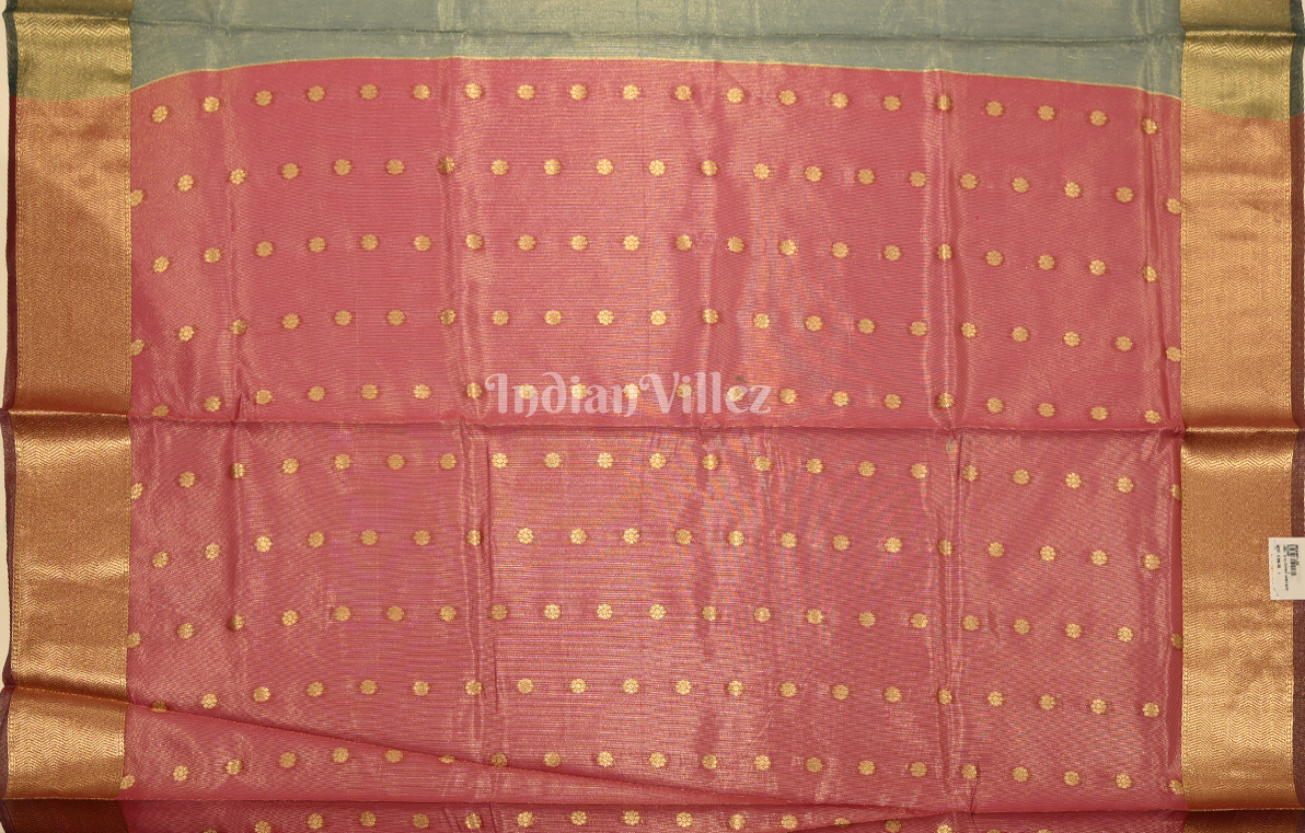 Light Blue Paithani Zari Tissue Silk Saree