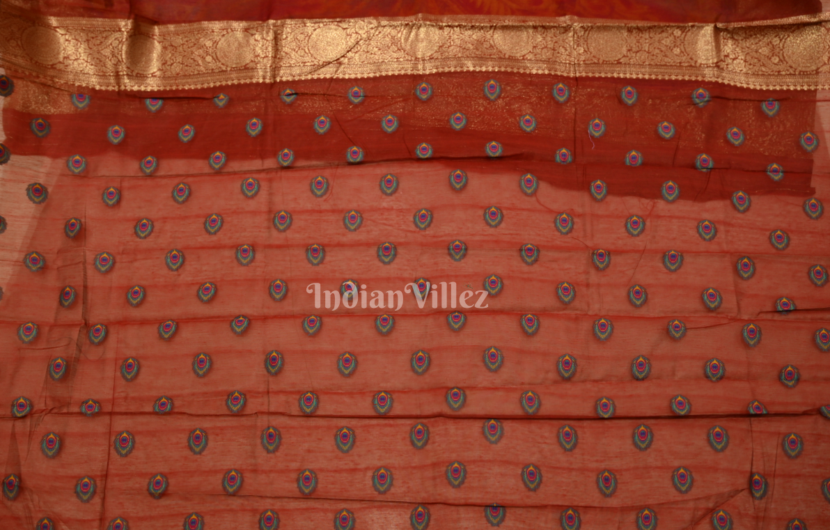 Maroon Modal Silk Saree 