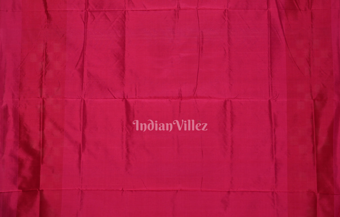 Red Pasapali Double Border Contemporary Designer Silk Saree 