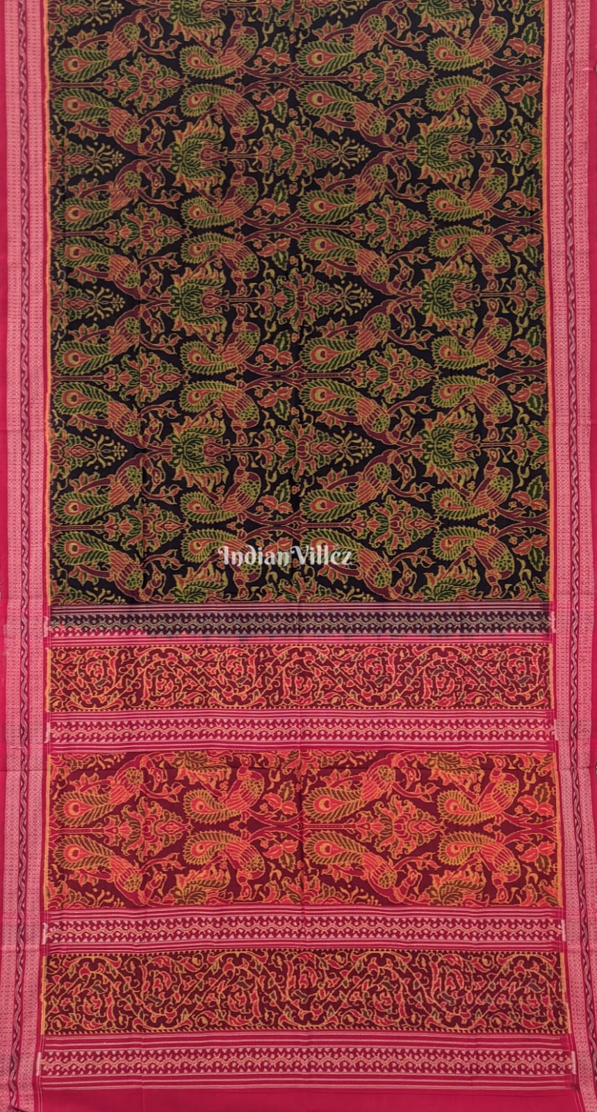 Peacock Multicolor Odisha Handloom Sambalpuri Cotton Saree