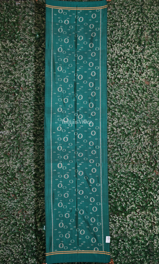 Blue Odisha Ikat Pure Sambalpuri Silk Stole 