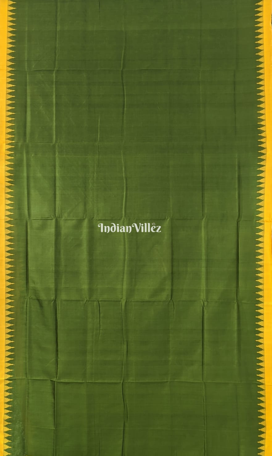 Olive Green Odisha Handloom Sambalpuri Silk Saree
