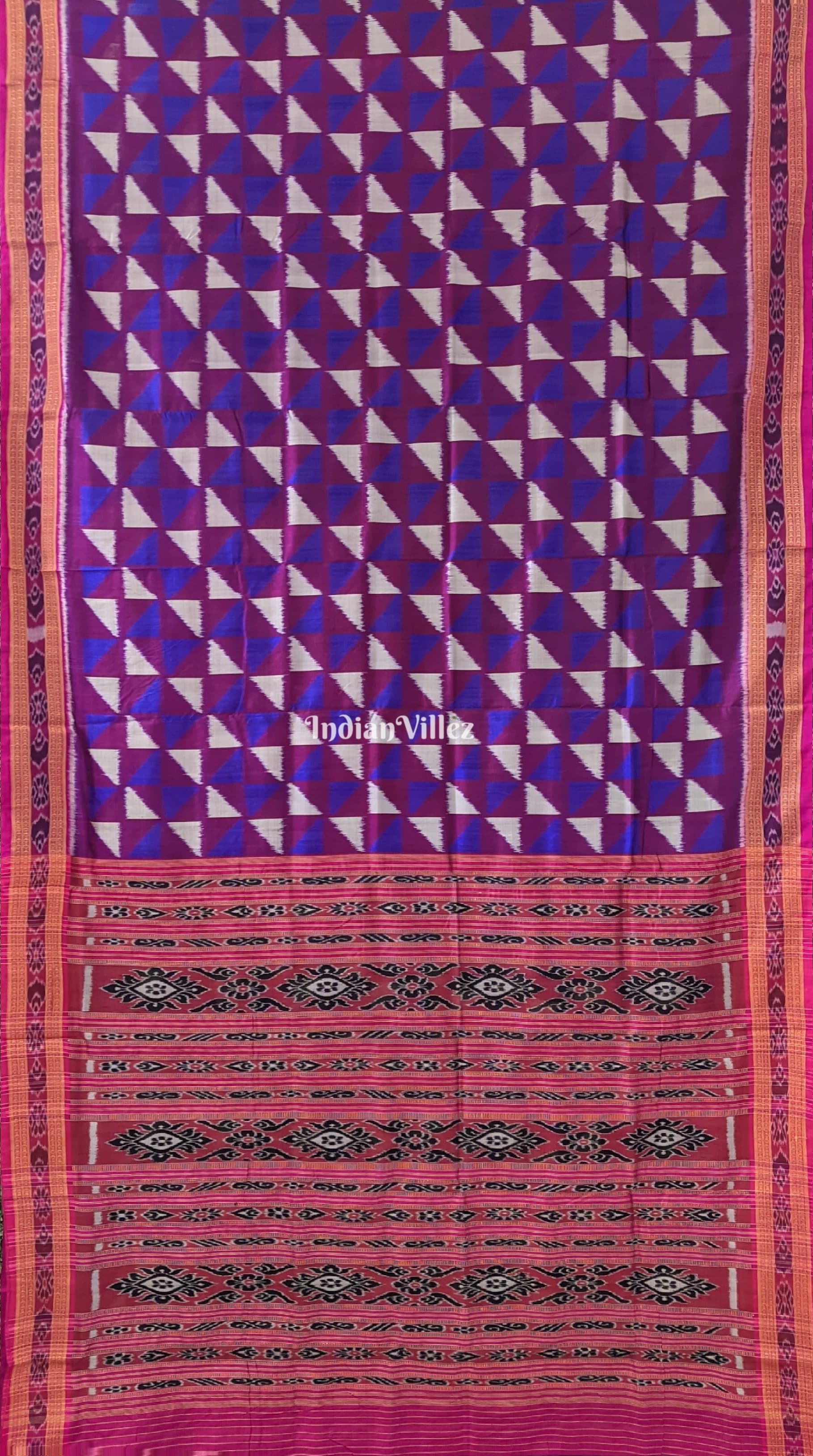 Multicolor Odisha Handloom Khandua Silk Saree