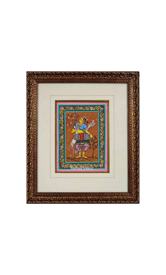 Devadasi Pattachitra Painting For Home Wall Art Decor ( With Frame)
