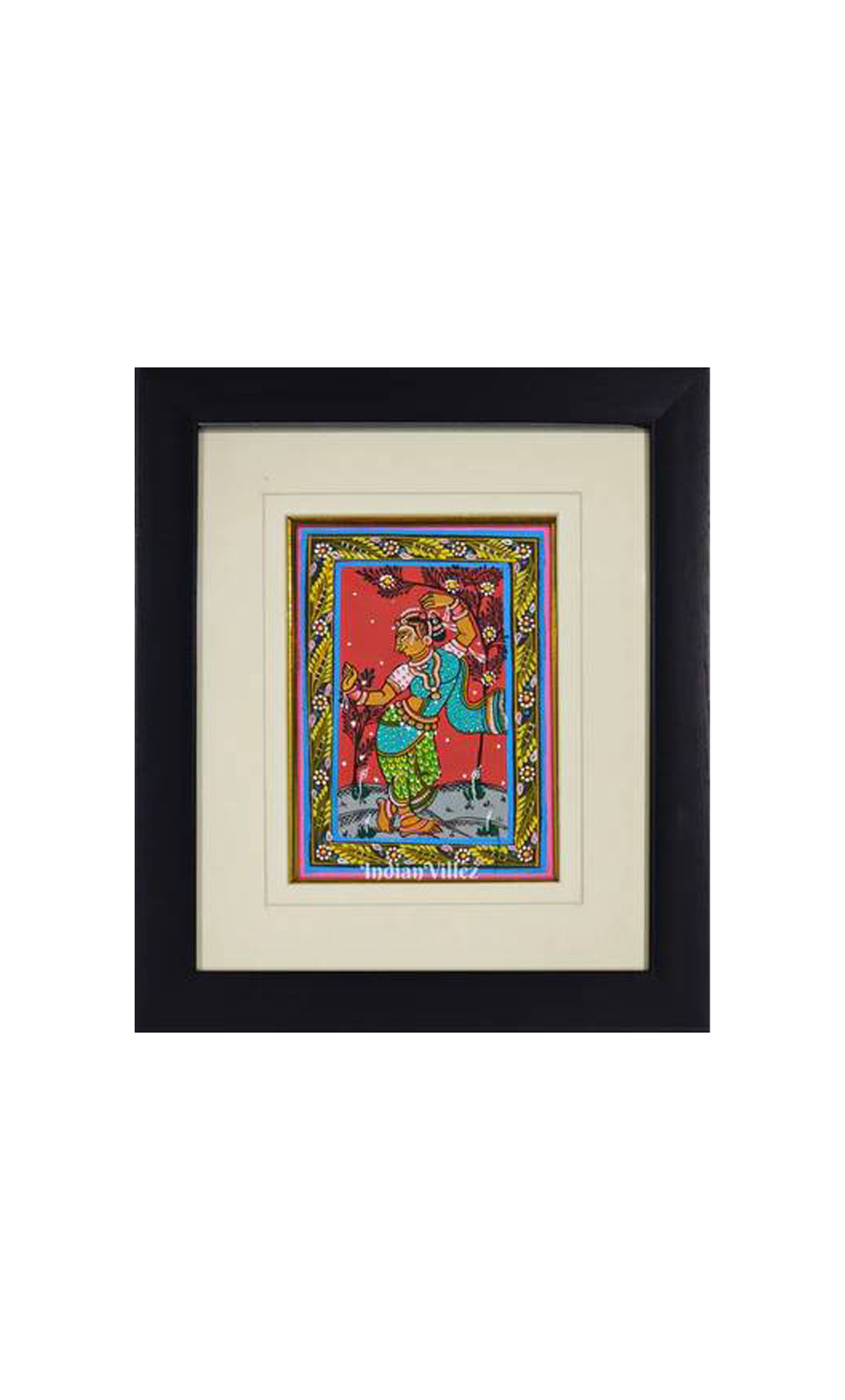 Devadasi Pattachitra Painting For Home Wall Art Decor ( With Frame)