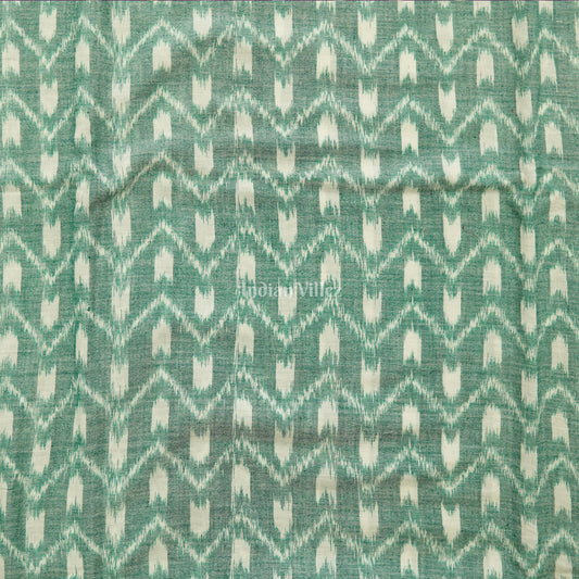 Exclusive Light Green Sambalpuri Ikat Cotton Fabric