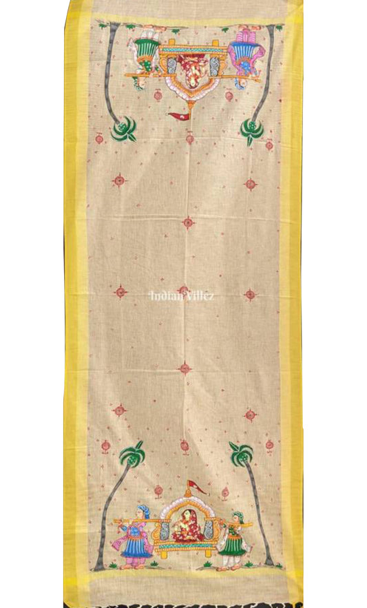 Doli Pattachitra Art on Tussar Dupatta