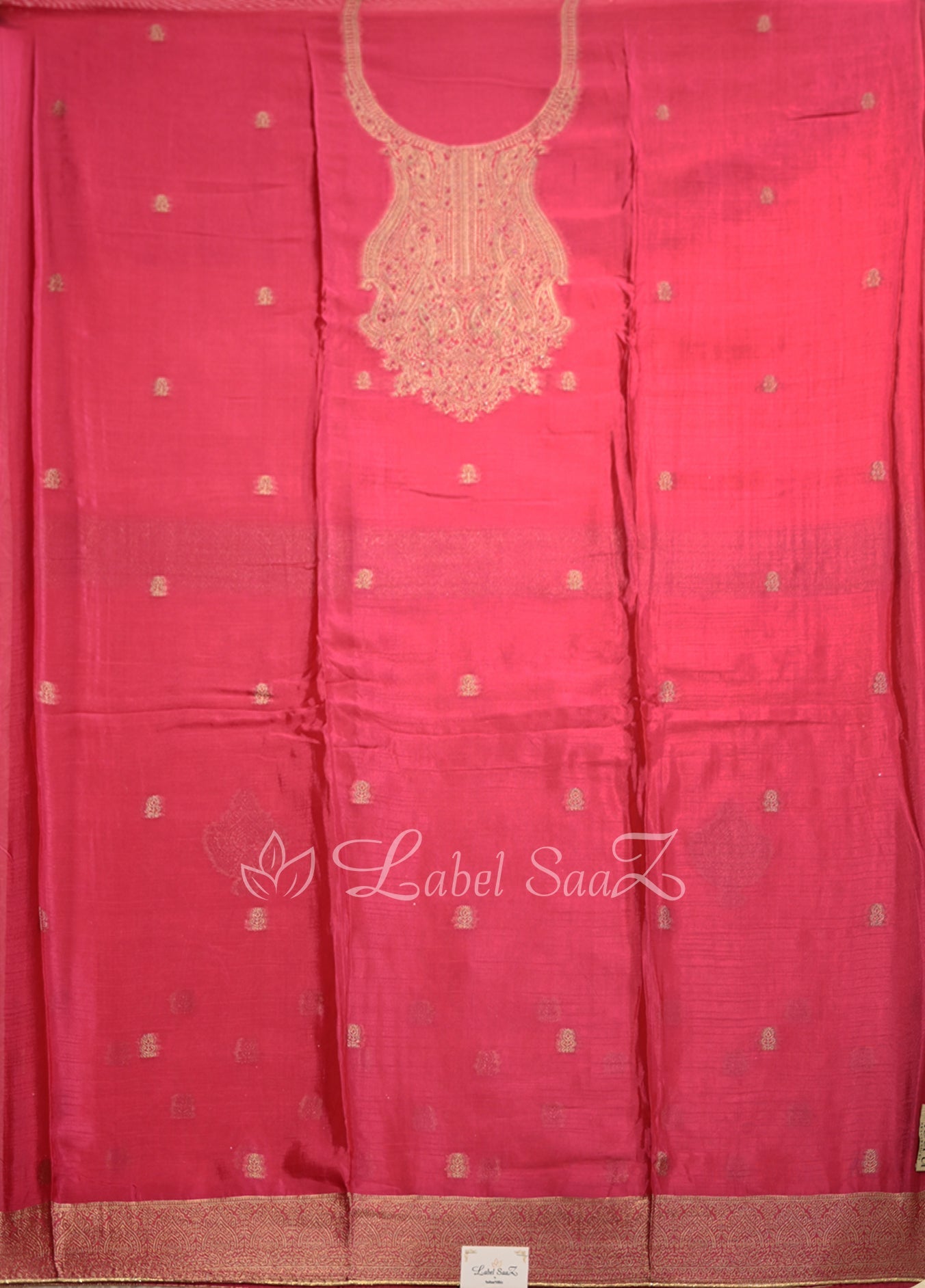 Rani Pink Unstitched Salwar Suit 