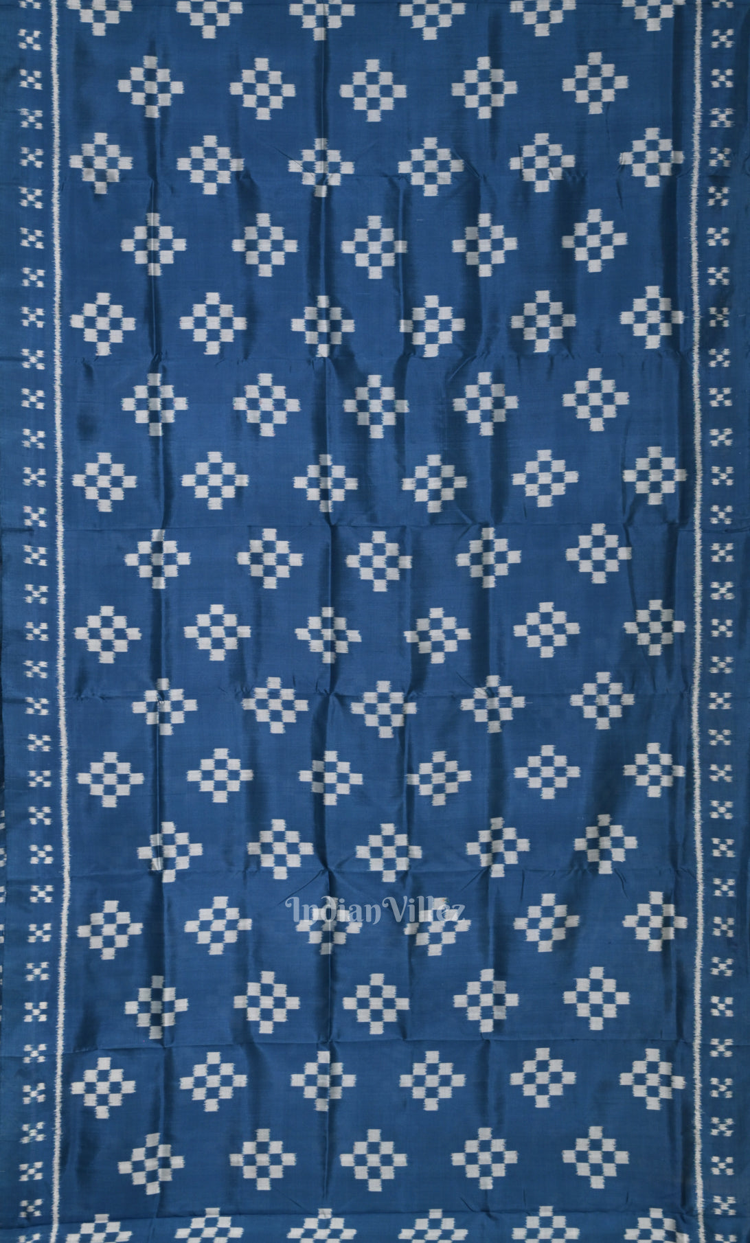 Blue Pasapali  Odisha Ikat Contemporary Designer Saree