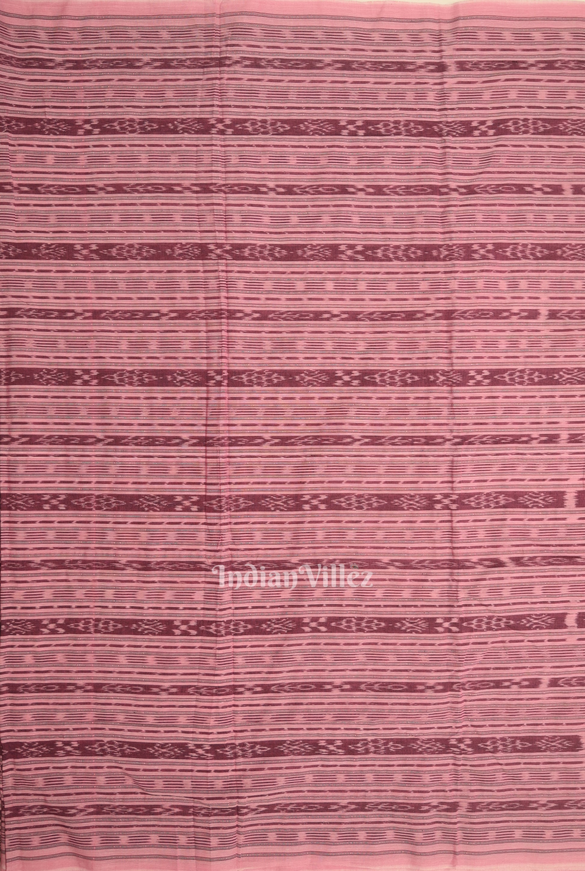 Pink Sambalpuri Odisha Ikat Cotton Fabric