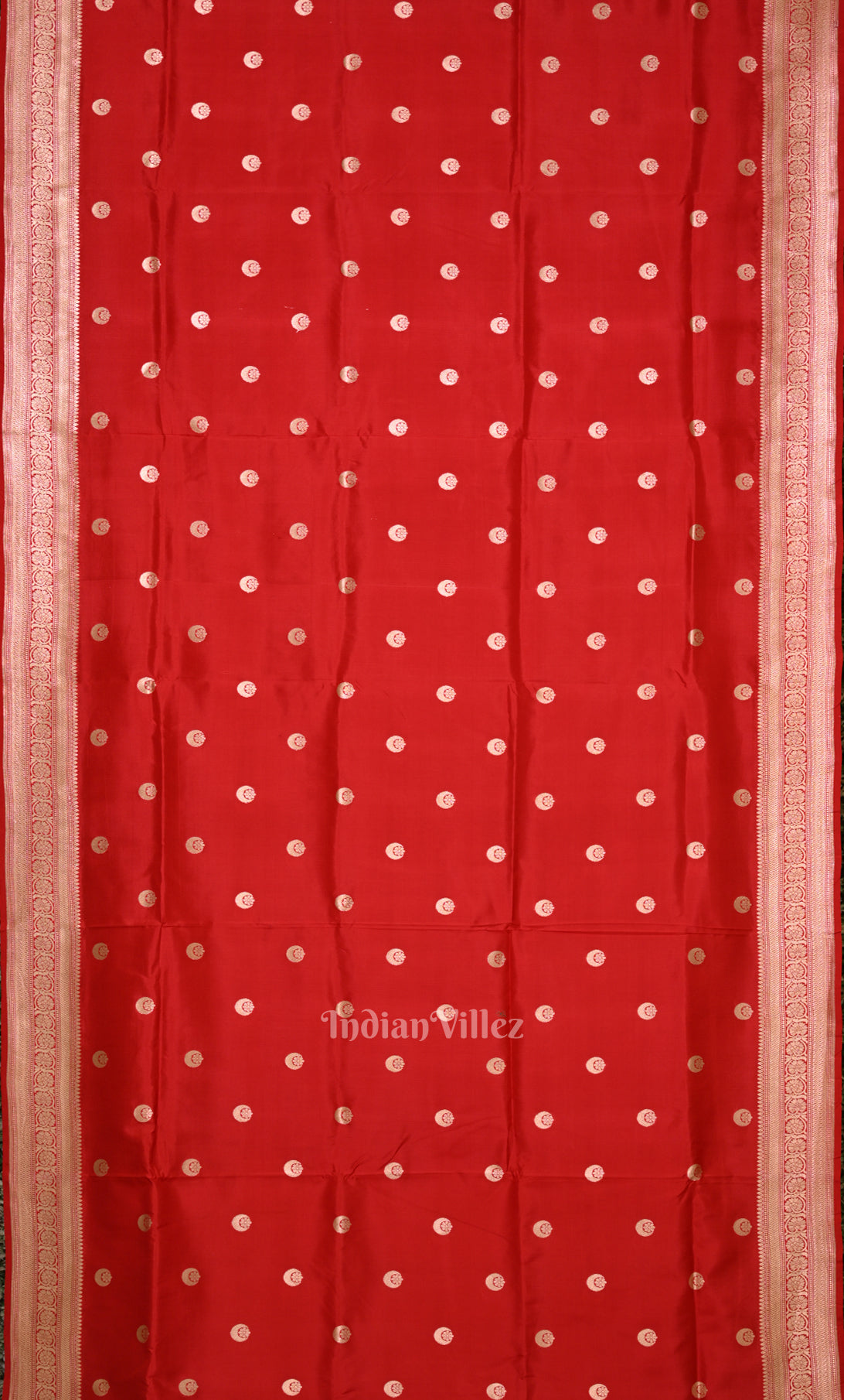 Sonakshi Sinha Red Pure Katan Silk Chand Tara Banarasi Saree