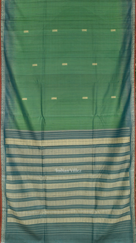 Light Blue Gopalpur Tussar Silk Saree 