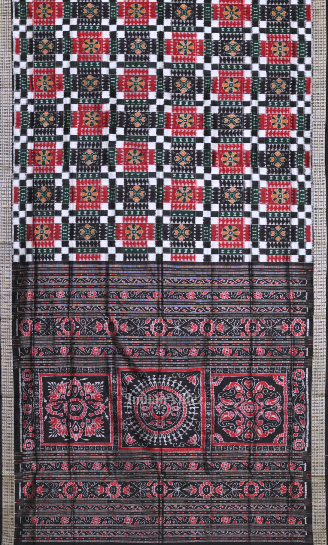 Multicolour utkal lakshmi Odisha Ikat Sambalpuri Silk Saree