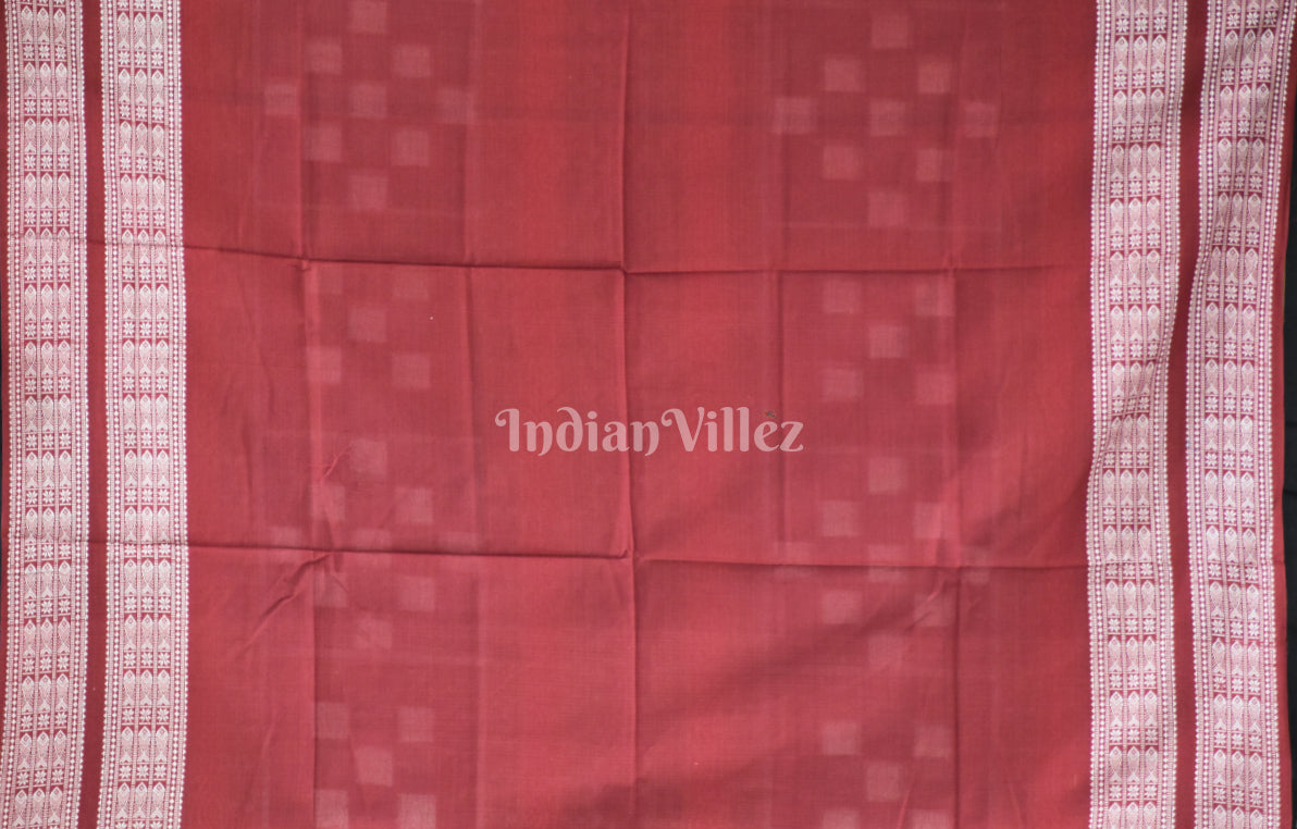 Green White Odisha Ikat Pasapali Bichitrapuri Cotton Saree 