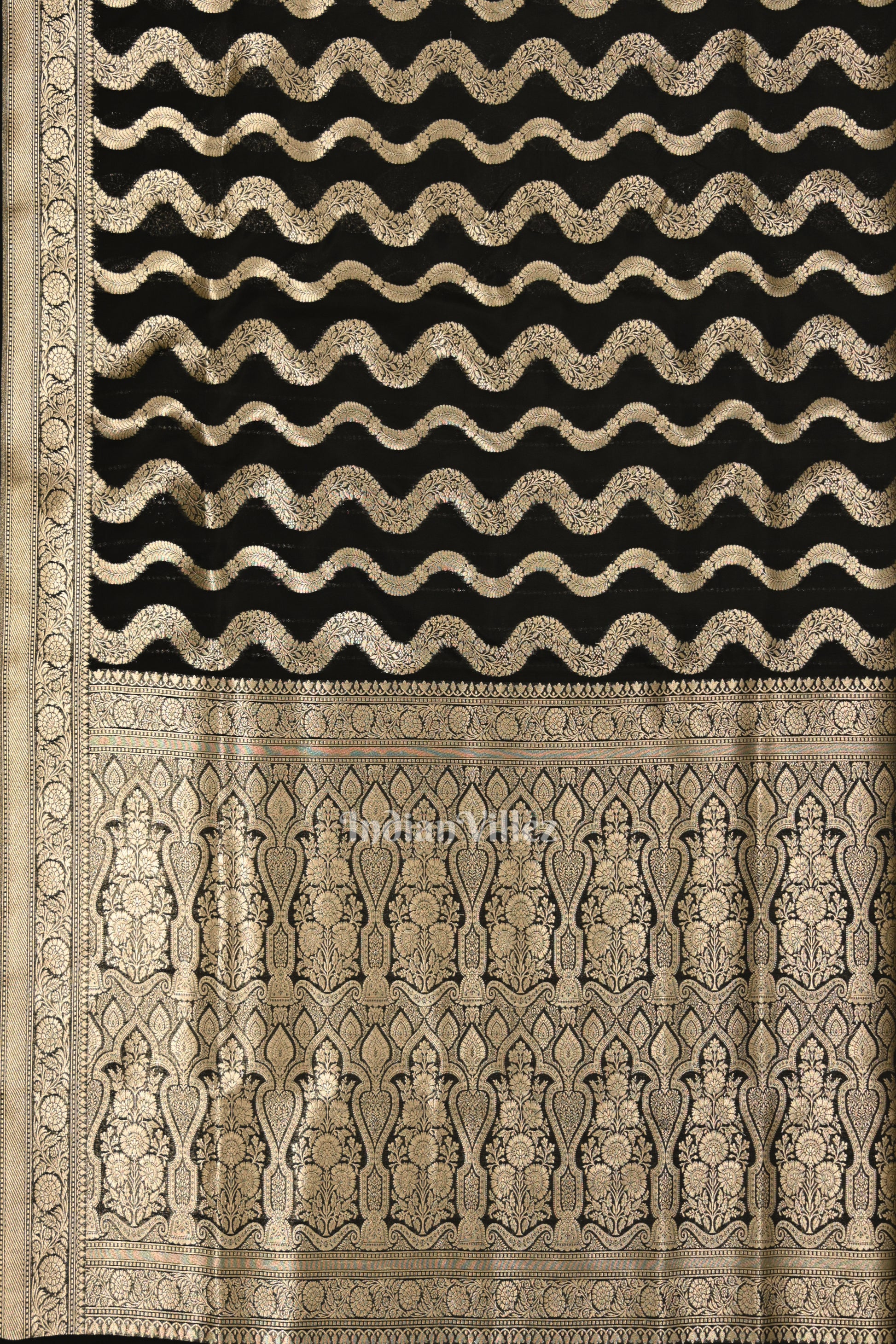  Elegant Black Meenakari Mashru Satin Silk Banarasi Saree 