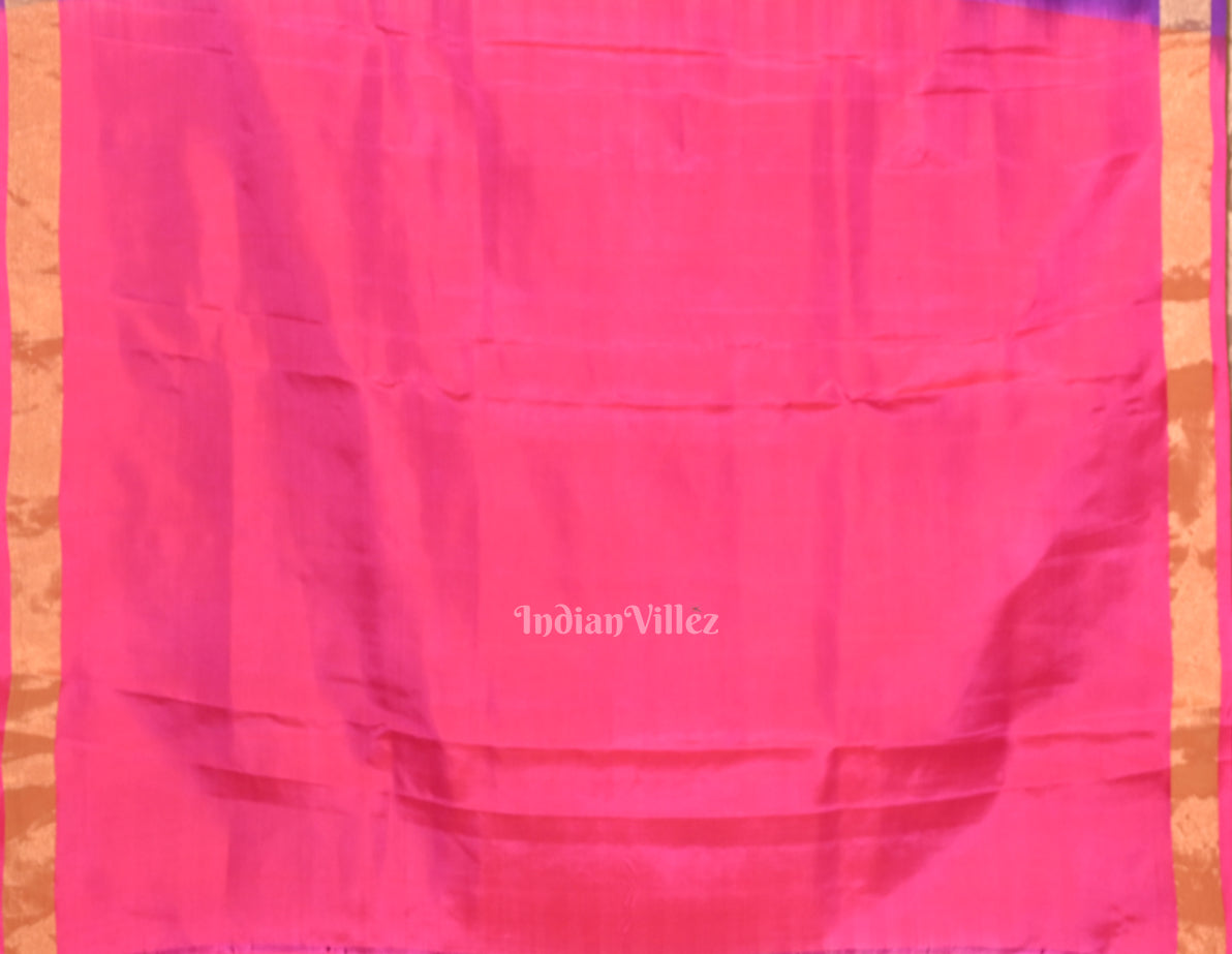 Violet Rani Pink Pure Banarasi Katan Silk Saree 