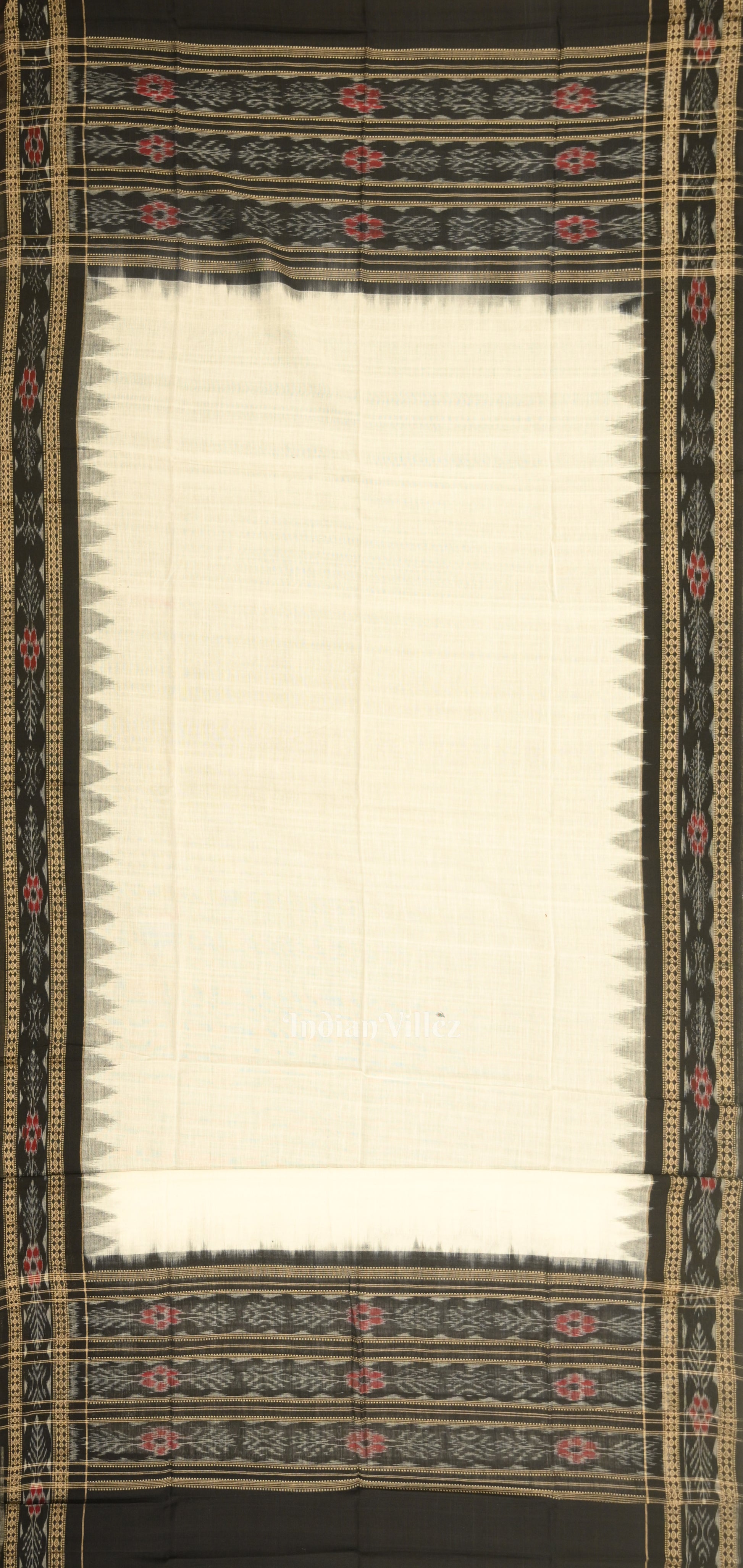 Black Ashwini Odisha Ikat Sambalpuri Dress Set & Dupatta