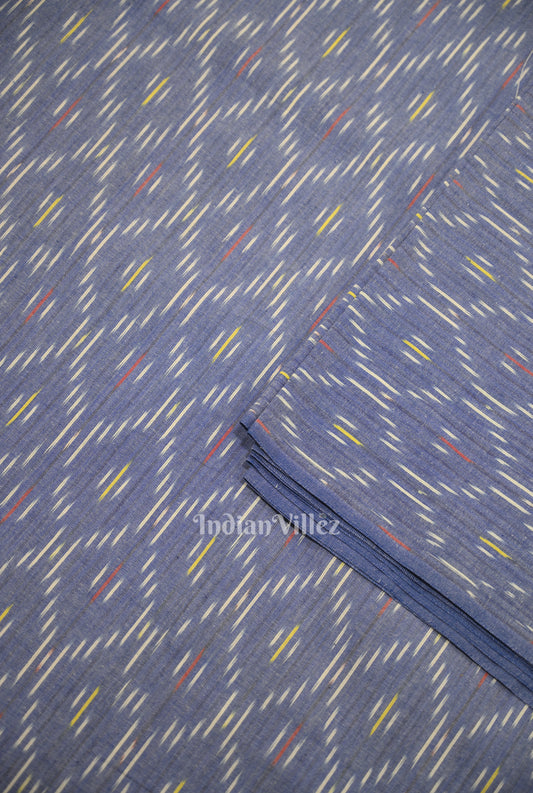 Surf Blue  Pochampally Ikat Cotton Fabric
