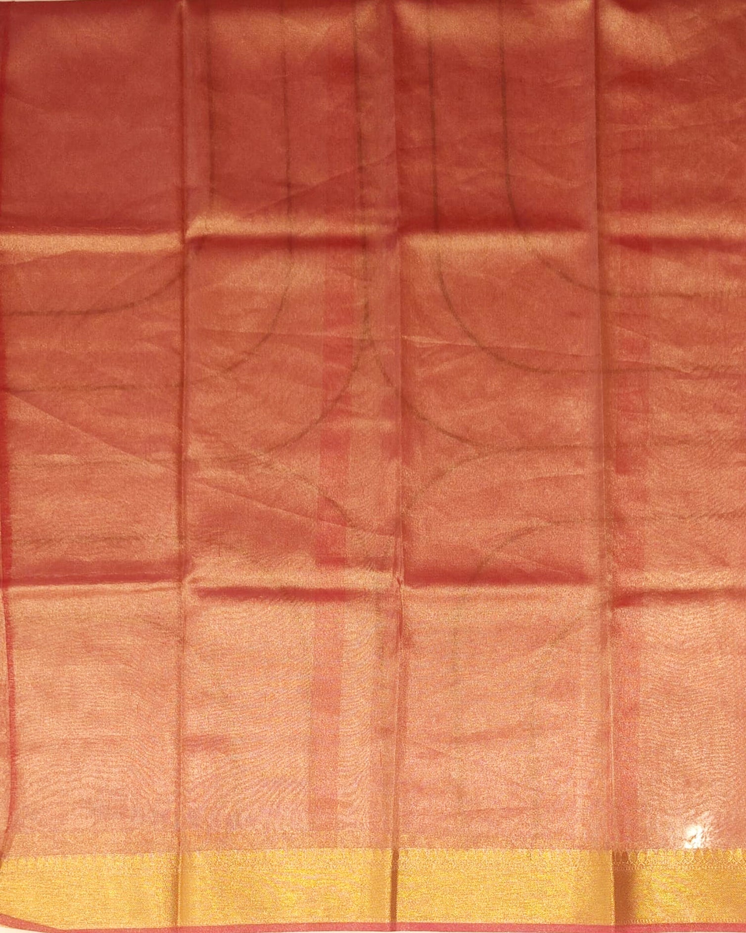 Copper Tissue Banarasi Saree