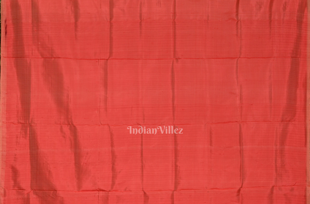 Red Nabakothi Odisha Ikat Contemporary Designer Saree