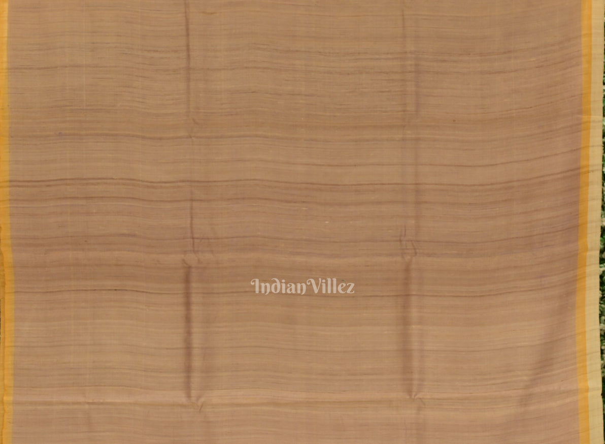 Golden Yellow Dual Tone Gopalpur Tussar Silk Saree 